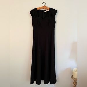 Vintage Performance Wear Concerto Sweetheart Neckline Cap Shoulder Maxi Dress
